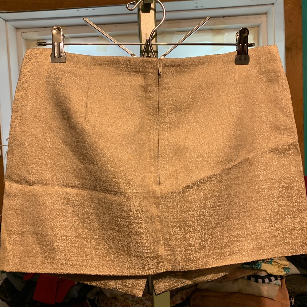 Champagne colored miniskirt